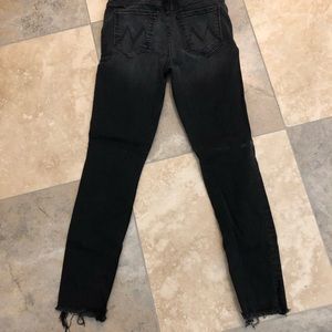 Mother High Waisted Looker Ankle Fray